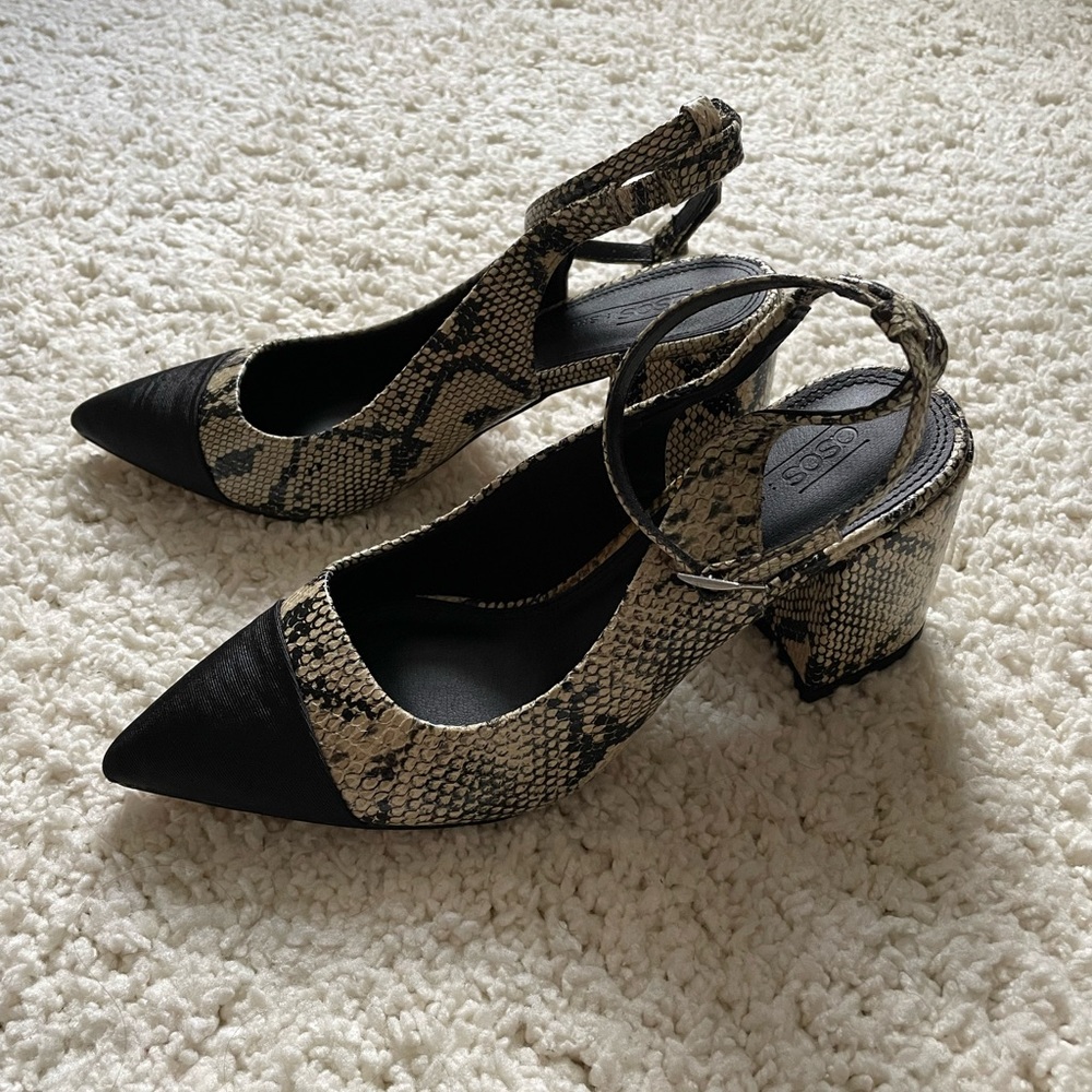 ASOS snakeskin heel